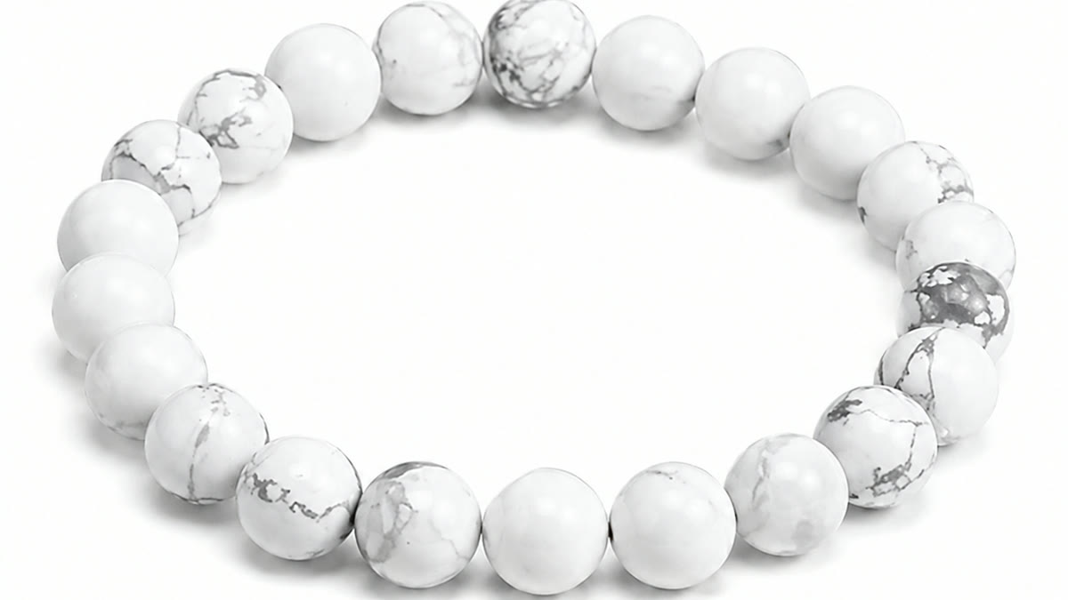 White Howlite Bracelet from Drinkfrie